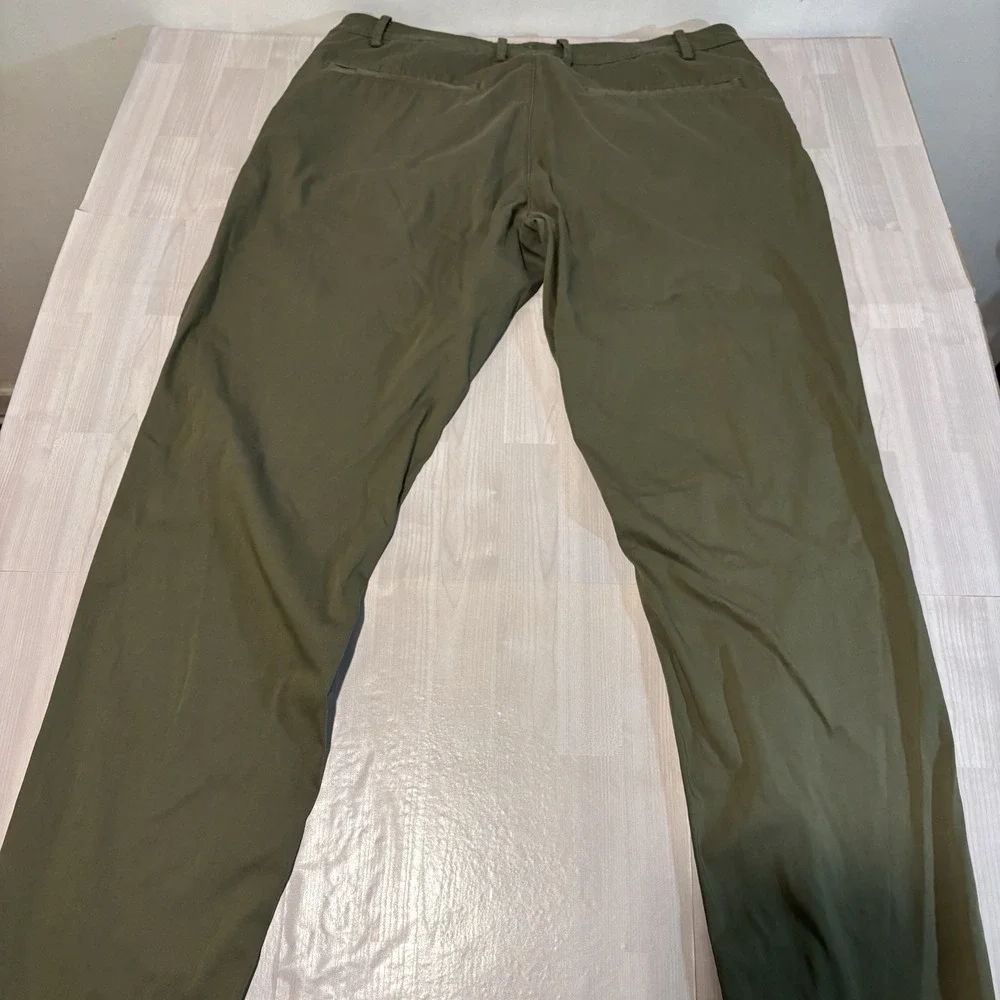 Birddogs Pants Mens 36x36 Green Boomstick Unlined Chino Stretch Golf Performance